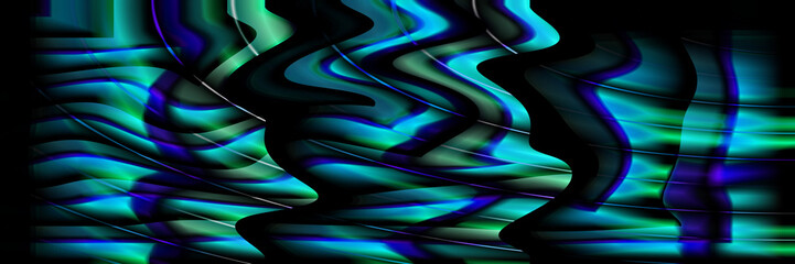 Digital Art, panoramic abstract three-dimensional objects with soft lighting, Germany