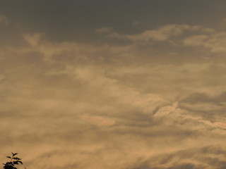 dramatic sky with clouds