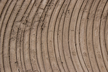 Curved concrete plaster lines texture