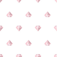 Geometric vector seamless pattern with lilac diamonds. Ornament can be used for wallpaper, pattern fills, web page background,surface textures and fabrics