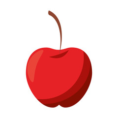 Apple fruit healthy food isolated symbol