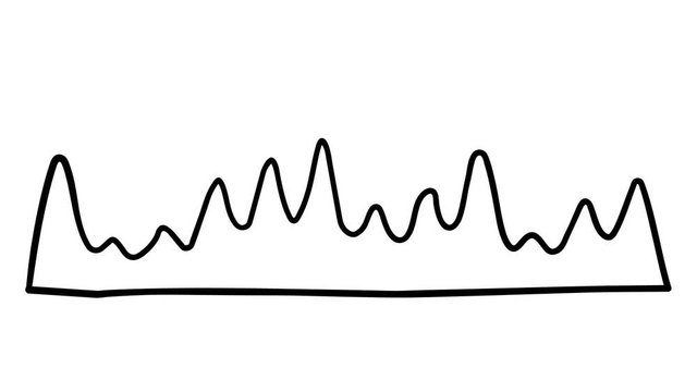 Infographic element - flat linear chart