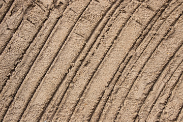 Curved concrete plaster lines texture