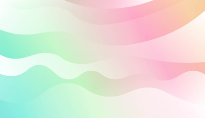 Template Background With Wave Geometric Shape. For Design, Presentation, Business. Vector Illustration with Color Gradient.