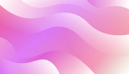 Template Background With Wave Geometric Shape. For Design, Presentation, Business. Vector Illustration with Color Gradient.