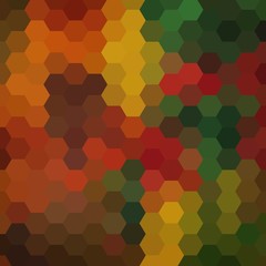 Fototapeta na wymiar Bright Colored Hexagonal Honeycomb Abstract Background - Vector EPS10