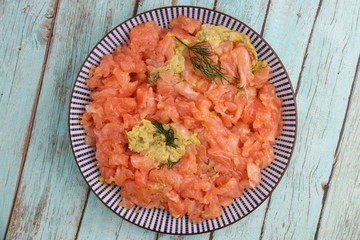 Tartare de saumon