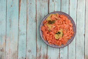 Tartare de saumon