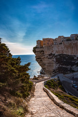 Bonifacio Stadt auf Korsika in Frankreich