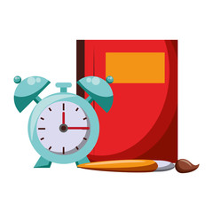 Back to school utensils cartoons