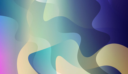 Abstract Shiny Waves. Design For Your Header Page, Ad, Poster, Banner. Vector Illustration with Color Gradient.