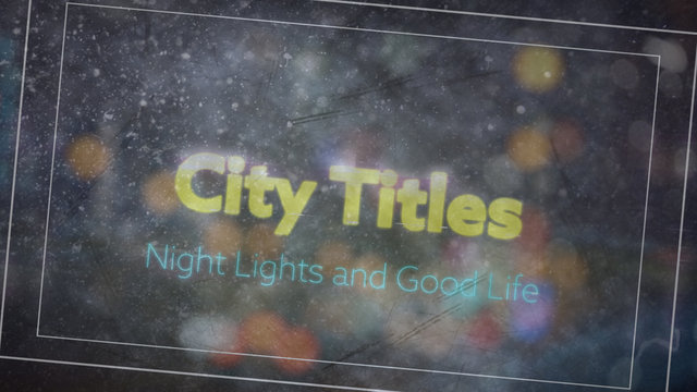 Glitchy City Lights