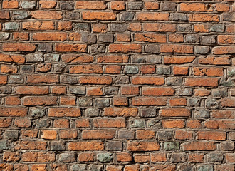 red brick wall texture grunge background