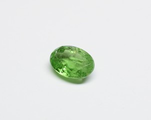 Tsavorite Garnet facet cut gemstone