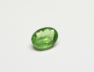 Tsavorite Garnet facet cut gemstone