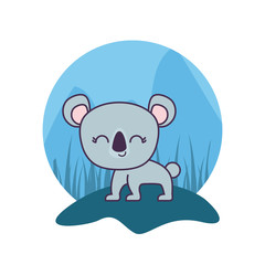 cute koala animal isolated icon