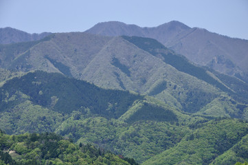 Obraz premium 菊花山から泣坂ノ頭