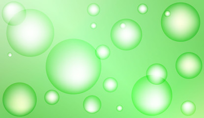 Background with bubbles. Design for your header page, ad, poster, banner. Pastel Gradient Color Vector illustration.
