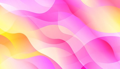 Template Abstract Background With Curves Lines, Wave Shape. Modern Screen Gradient Design. For Greeting Card, Flyer, Poster, Brochure, Banner Calendar. Vector Illustration.