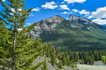 View from Bow Falls Trail Banff National Park Canada