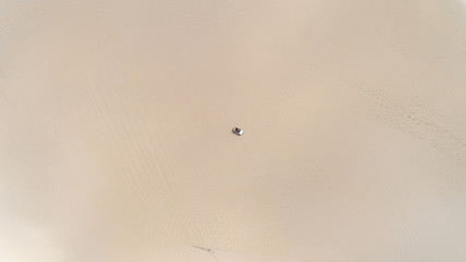 Image of buggy cars in the sands of Natal, Rio Grande do Norte, Brazil.