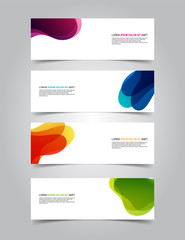 Fototapeta premium Vector Abstract banner web template