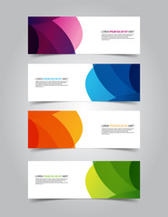 Vector Abstract banner web template