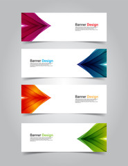 Naklejka premium Vector Abstract banner web template