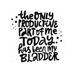 Pregnancy quote, saying flat black inscription