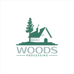 fun lumber logo inspiration for wood processing company
