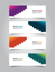 Fototapeta premium Vector Abstract banner web template