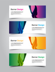 Fototapeta premium Vector Abstract banner web template