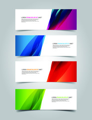 Fototapeta premium Vector Abstract banner web template