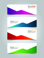 Fototapeta premium Vector Abstract banner web template