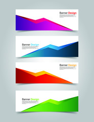 Fototapeta premium Vector Abstract banner web template
