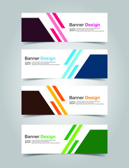 Fototapeta premium Vector Abstract banner web template