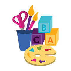 Back to school education cartoons