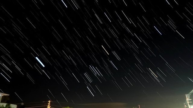 オリオン座２（星空軌跡）