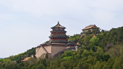 Tower at Summer Palace in Beijing, China