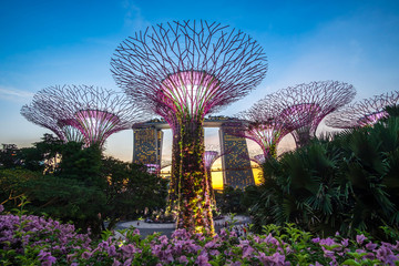 Singapore travel concept, landmark and popular for tourist attractions