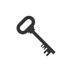 Key icon template black color editable. Key symbol Flat vector sign isolated on white background. Simple logo vector illustration for graphic and web design.