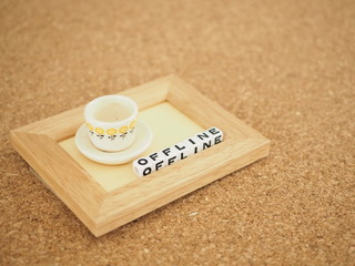 ティーカップとofflineの単語
