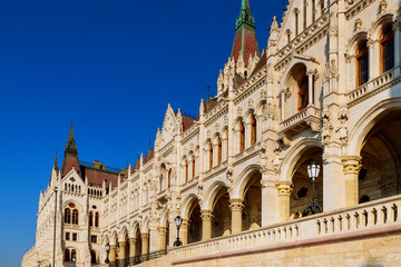 Fototapeta na wymiar Hungarian Building Parliament House of Nation National Assembly of Hungary
