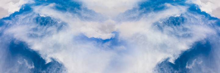 Fototapeta na wymiar Abstract background from a fluffy clouds at morning sky