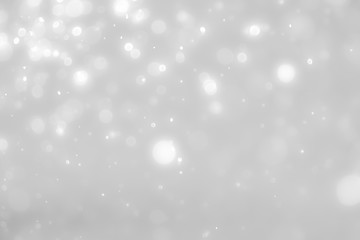 Fototapeta premium White and Silver lights on bokeh abstract background.