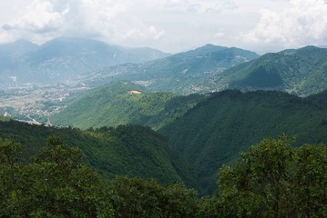 Fototapeta na wymiar High Angle View of Rolling Hills