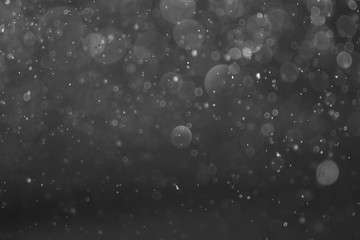 White and Silver lights on bokeh abstract background.