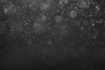 White and Silver lights on bokeh abstract background.