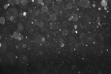 Obraz premium White and Silver lights on bokeh abstract background.