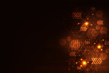 Vector background technology in the concept of digital.